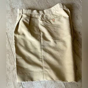 New Harry Vardon Shorts Mens 34 Chino Golf Pleated Sand Beige Shorts